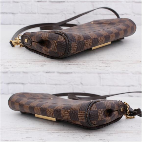 Louis Vuitton Favorite PM Damier Ebene Crossbody & Shoulder Purse Women A5530 - Picture 7 of 10